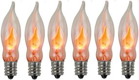 img 4 attached to 🕯️ Holiday Joy - Crystal Clear Flame Tip Candelabra Replacement Bulbs for Electric Window Candle Lamps - CA5 - E12-1 Watt - 120 Volts (6 Pack)