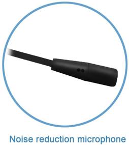 img 2 attached to 🎧 USB Компьютерная гарнитура с шумоподавлением и микрофоном – идеально подходит для колл-центров, Skype, ПК, ноутбуков, Mac – бизнес-классная черная гарнитура.