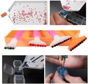 img 2 attached to Enhance your Diamond Painting Experience with Bestlus 121 Pcs Tools and Accessories Set featuring 28 Slot Storage Containers for Adults and Kids