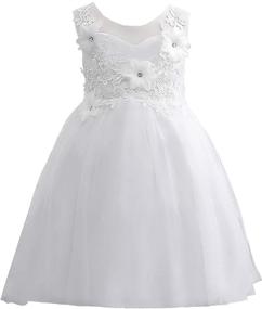 img 4 attached to 👗 Cute Lace Pageant Ball Gowns for Flower Girl Evening Dresses