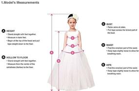 img 1 attached to 👗 Cute Lace Pageant Ball Gowns for Flower Girl Evening Dresses