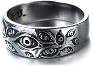 🔪 vintage stainless steel evil boys' rings by fuqimanman2020 logo