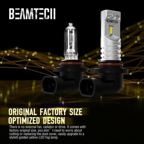 img 3 attached to 🚘 BEAMTECH H10 LED Fog Light Bulb, 3000K 800 Lumens Golden Yellow CSP Chips - Ultra Bright & Superbly Optimized