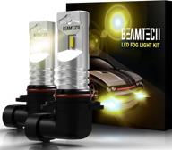 🚘 beamtech h10 led fog light bulb, 3000k 800 lumens golden yellow csp chips - ultra bright & superbly optimized logo