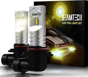 img 4 attached to 🚘 BEAMTECH H10 LED Fog Light Bulb, 3000K 800 Lumens Golden Yellow CSP Chips - Ultra Bright & Superbly Optimized