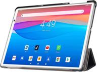 📱 10-inch android 10 tablet with 4gb ram, 64gb rom, and 128gb expandable memory: full hd-display, 4g wifi, 8mp camera, bluetooth, gps, otg support (green) logo