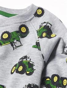 img 2 attached to Детский свитшот John Deere для мальчиков цвета "хизер