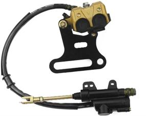 img 4 attached to 🔧 GOOFIT 12mm Rear Hydraulic Caliper Brake Master Cylinder Assy: Ideal Replacement for 70cc - 250cc Quad Dirt Bikes, ATVs, Buggies & Motorcycles
