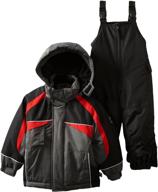 🧥 rothschild little colorblock snowsuit: stylish large boys' clothing and jackets & coats logo