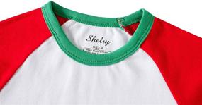 img 1 attached to 🎄 Shelry Boys' Christmas Sleepwear - Striped Clothing, Sleepwear & Robes