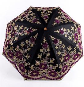 img 2 attached to 🌸 Великолепный вышитый свадебный зонтик: Honeystore Зонтик для безупречной фотосессии