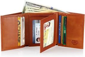 img 3 attached to 👝 Men's Accessories: Stealth Mode Leather Trifold Wallet - Wallets, Card Cases & Money Organizers