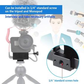 img 1 attached to 📸 Luxebell Aluminium Alloy Skeleton Case: Ultimate Protection for GoPro Vlogging Microphone Adapter C400 C500