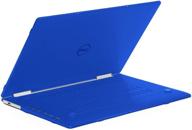 🔵 mcover hard shell case for late-2019 13.4" dell xps 13 7390 2-in-1 - blue (not compatible with 2020 xps 13 9310 and other models) logo