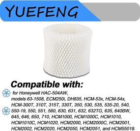 img 3 attached to 🔍 YUEFENG 6 Pack Humidifier Filters Replacement for Honeywell HAC-504, HAC-504AW, HCM 350 - High Quality Filters to Enhance Humidifier Performance (6-Pack)