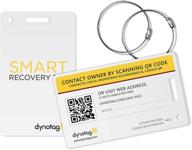 dynotag enabled lifetime recovery service travel accessories logo