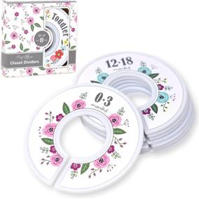 img 4 attached to Harperlynn Floral Baby Closet Dividers