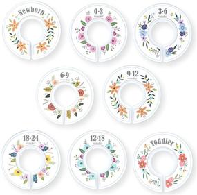 img 3 attached to Harperlynn Floral Baby Closet Dividers