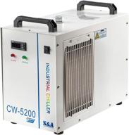 cloudray s&a industrial water chiller 110v cw5200dh (upgraded 5200dg) - efficient laser chiller for co2 engraver cutter - engraving cutting water cooling - fast us shipping duty free logo