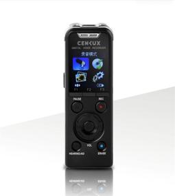 img 3 attached to 🎙️ CENLUX Professional Digital Voice Recorder Microphone HD Recording MP3 Player with Built-in Speaker, Noise Cancellation Mic, and 8GB Memory for Enhanced SEO