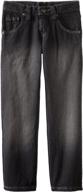 👖 premium select slim straight leg jeans for lee big boys: stylish & comfortable denim for trendy teens logo