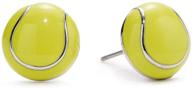 gimmedat tennis ball earrings enamel logo