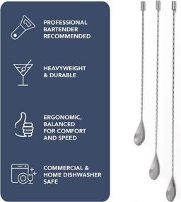 img 3 attached to 🥄 Multi-length Spiral Bar Spoons