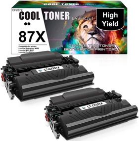 img 4 attached to 🖨️ Cool Toner 87X CF287X/87A CF287A Toner Cartridge Replacement for HP Laserjet Enterprise M506/M527 Series - Black (2-Pack) - High Quality Ink Solution