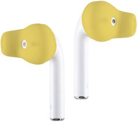 img 3 attached to ACOUS Design Purest Earbuds Covers Anti-Slip Sport Covers Compatible With Apple EarPods And AirPods (Strong Lemon)