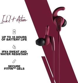 img 2 attached to 🎧 Глубокий красный беспроводной наушник Skullcandy Ink'd+ Active In-Ear