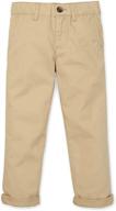 👖 organic cotton boys' pants: hope henry chinos logo