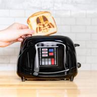 🍞 star wars darth vader 2-slice toaster by uncanny brands - toast with vader's iconic mask логотип