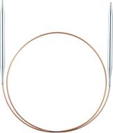 🧶 спицы для кругового вязания skacel addi turbo, 32 дюйма (80 см), голубой шнур, размер соединенных штатов 05 (3,75 мм) логотип
