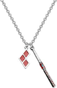 img 4 attached to 🖤 CENWA Baseball Bat Joker Pendant Necklace – Ideal Gift for Fans Seeking Good Night