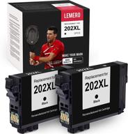 🖨️ lemero v1 remanufactured ink cartridge replacement for epson 202xl t202xl 202 xl (black, 2-pack) - compatible with workforce wf-2860 & expression home xp-5100 printers logo