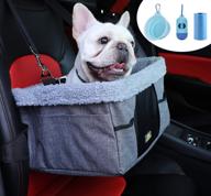 limetek pet car booster seat: the safest and stylish elevated car seat for dogs – perfect lookout for small pets up to 25lbs! логотип