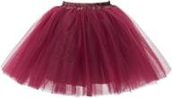 👗 perfectday women's mini tutu ballet skirt: exquisite multi-layer ruffle frills for a playful petticoat look logo