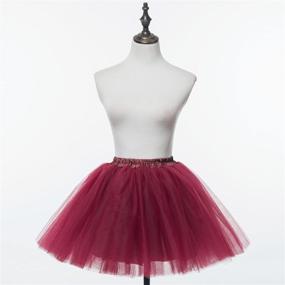 img 2 attached to 👗 PerfectDay Women's Mini Tutu Ballet Skirt: Exquisite Multi-Layer Ruffle Frills for a Playful Petticoat Look