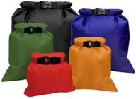 ultimate waterproof dry bags - 5 pack multicolour outdoor dry 🌊 sacks for rafting, boating, camping - various sizes (1.5l, 2.5l, 3.5l, 4.5l, 6l) логотип