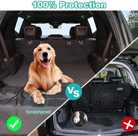 img 3 attached to 🐶 Femuar SUV Dog Cargo Liner – Waterproof Heavy-Duty Pet Cover for SUVs, Scratch-Resistant Seat Cargo Liner with Bumper Flap Protection – Ideal for Sedans, Vans, Minivans, and Trucks