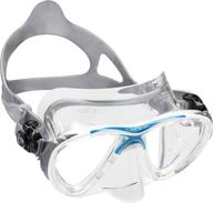 cressi high-end scuba diving mask for adults, crafted with revolutionary crystal silicone - big eyes evolution crystal: italian-made logo