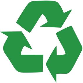 img 1 attached to 🌿 4.5-Inch Green Vinyl Recycling Symbol Cut-Out Sticker