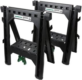 img 4 attached to 🪚 Metabo HPT Folding Sawhorses, 2-Pack, 1200 lb Capacity - Model 115445M