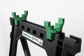 img 2 attached to 🪚 Metabo HPT Folding Sawhorses, 2-Pack, 1200 lb Capacity - Model 115445M