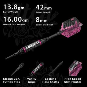 img 2 attached to 🎯 Viper Vanity Soft Tip Darts: Dart Bitch, 16 Grams - Storage/Travel Case Included