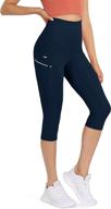 🏋️ ododos women's high waisted dual pockets workout capris leggings: top-choice for sports running, yoga, and gym логотип