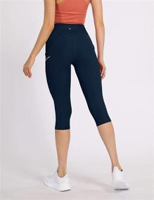 img 3 attached to 🏋️ ODODOS Women's High Waisted Dual Pockets Workout Capris Leggings: Top-Choice for Sports Running, Yoga, and Gym