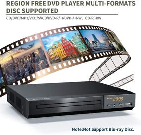img 3 attached to Sandoo DVD Player for TV with HDMI, 📀 Region Free, 1080P HD, USB Port | PAL/NTSC/AUTO Support