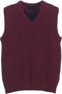 🧥 gioberti boy's v-neck knitted pullover sweater vest - 100% cotton logo