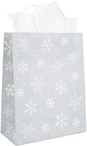 img 2 attached to Premium Holiday Gift Wrapping Bags with Tissue Paper, Assorted Christmas Designs - 24 Pack, in 3 Sizes!